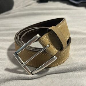 Allen Edmonds Men's Tan Leather Belt (Size 34)